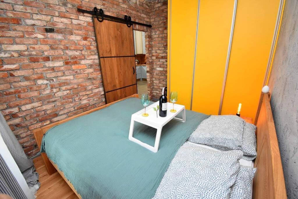 Apartament Blue Bastion Walowa 23C Z Klimatyzacja I Miejscem Parkingowym W Podziemnym Parkingu Gdansk Exterior foto