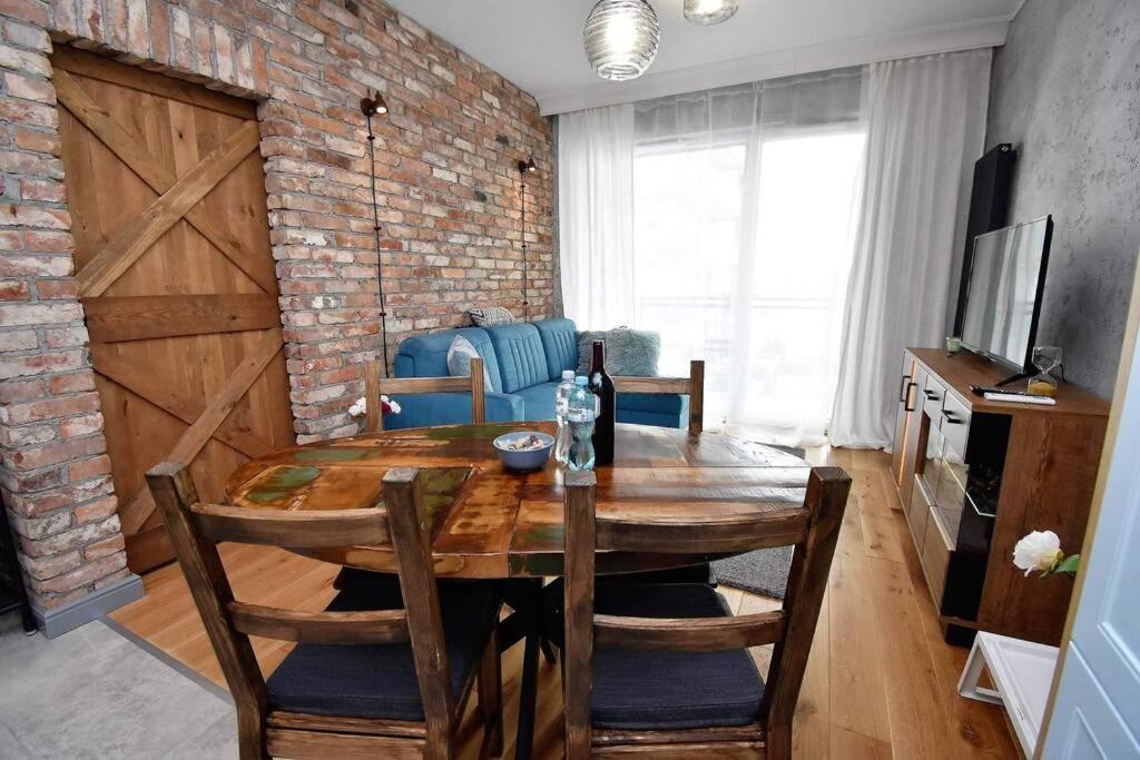 Apartament Blue Bastion Walowa 23C Z Klimatyzacja I Miejscem Parkingowym W Podziemnym Parkingu Gdansk Exterior foto